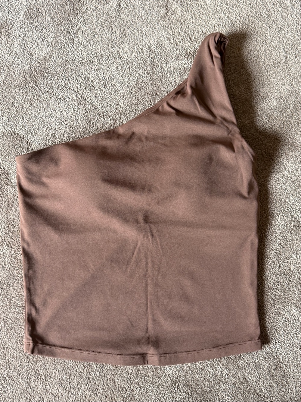 Chocolate One shoulder tank